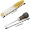 Bookbinding Tools, 16 Pieces Starter Tools Set Bone Folder Paper Creaser, Large-Eye Needles, Awl, Waxed Thread for DIY Bookbinding Crafts and Sewing Supplies